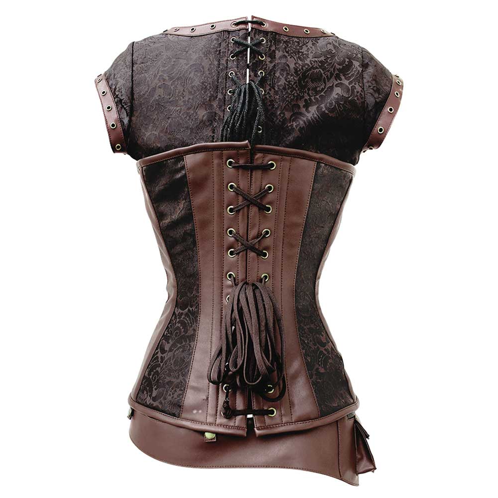 Attitude Corsets - Fianna survêtement corset - Marron